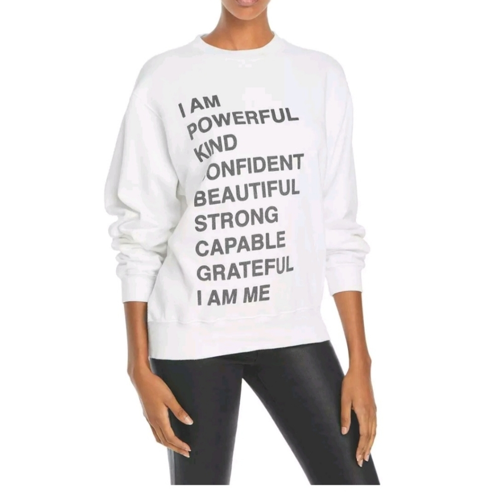 ANINE BING RAMONA EMPOWER SWEATSHIRT XS. EXCELLENT!